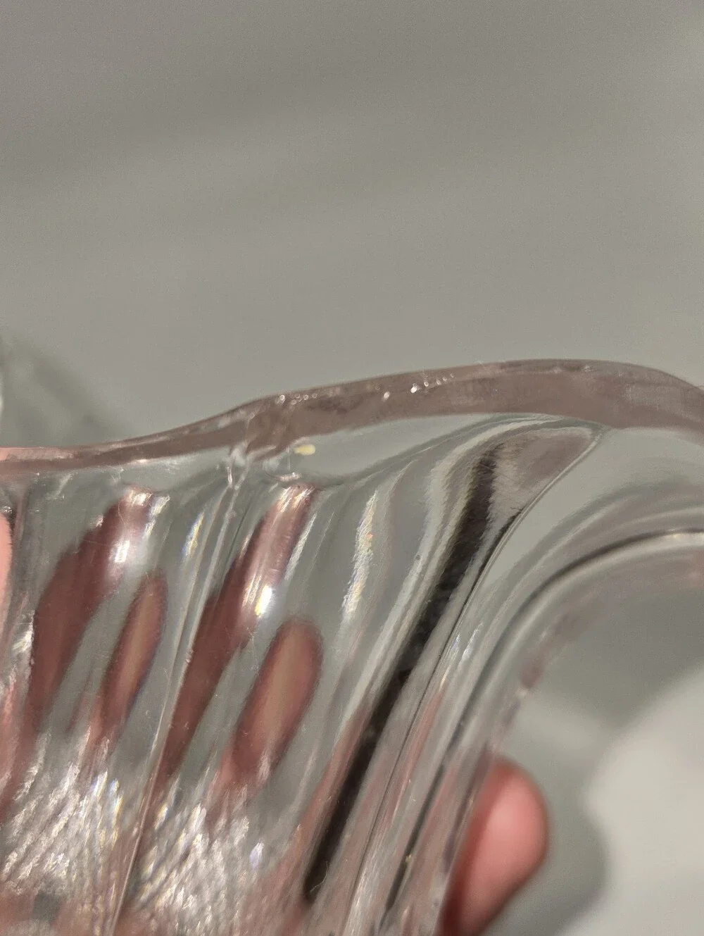 Vintage Glass Creamer Germany Small Chip
